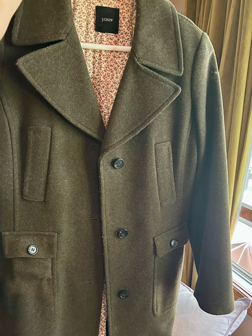J. Crew Women’s Wool & cashmere trench coat- Thinsulate Liberty of London lined